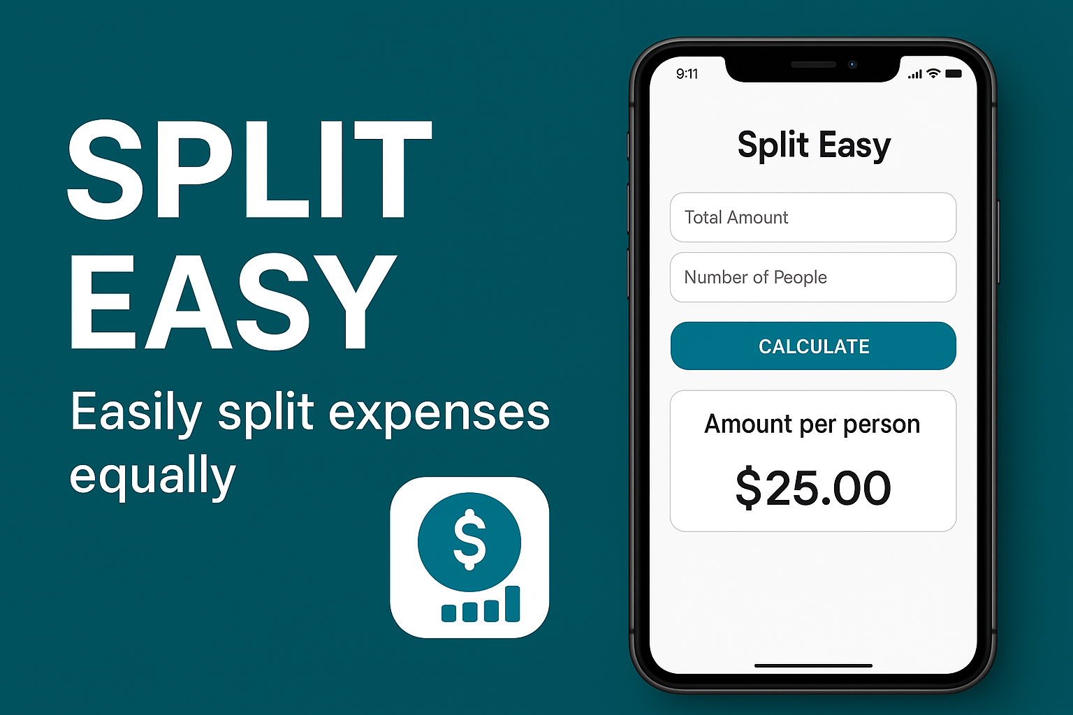 Add expenses and split equally